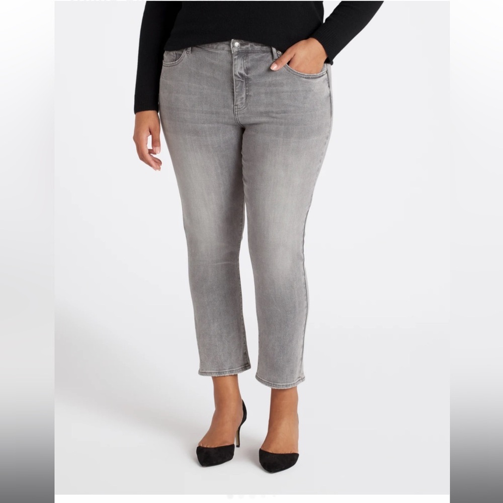 Cosmic Blue Love Gray Jeans